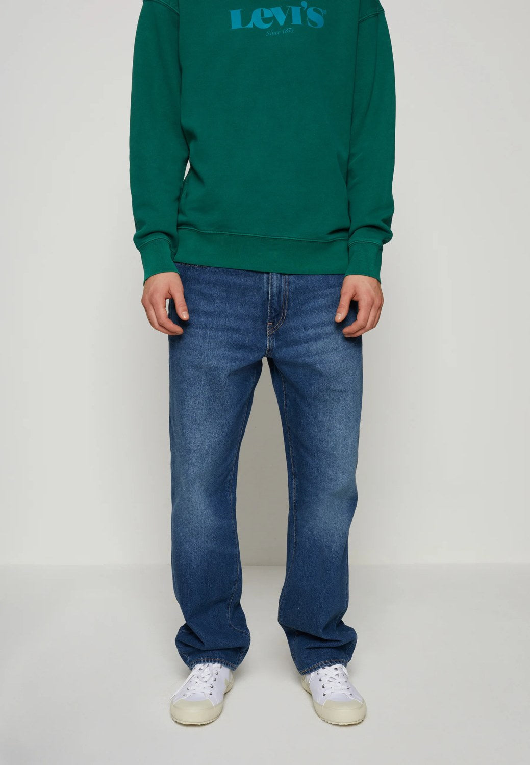 Jeans 568 Loose Straight - Indaco Medio