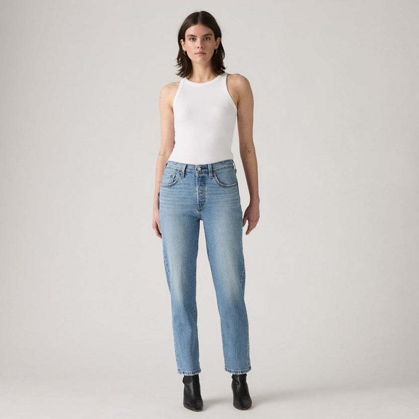 Jeans 501 Original Cropped - Indaco Medio