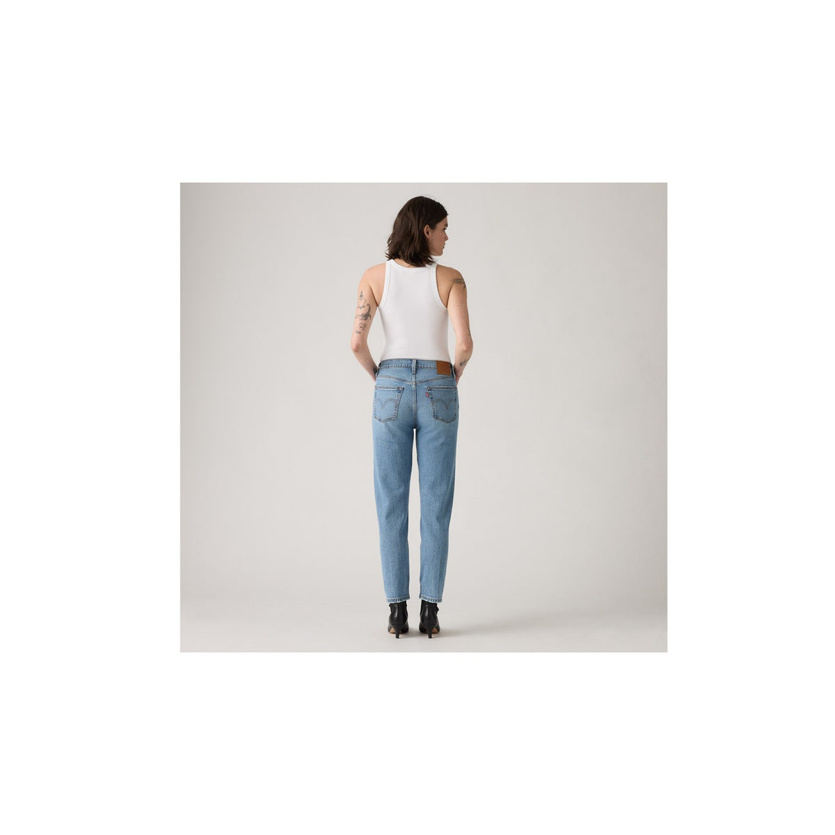 Jeans 501 Original Cropped - Indaco Medio