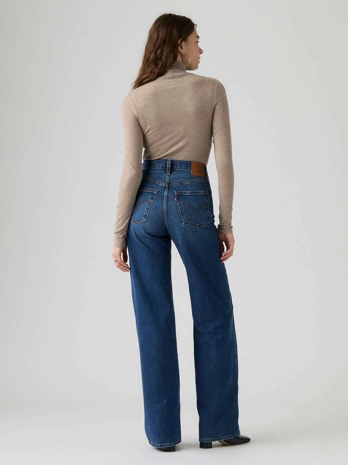 Jeans Ribcage Wide Leg - Indaco Medio