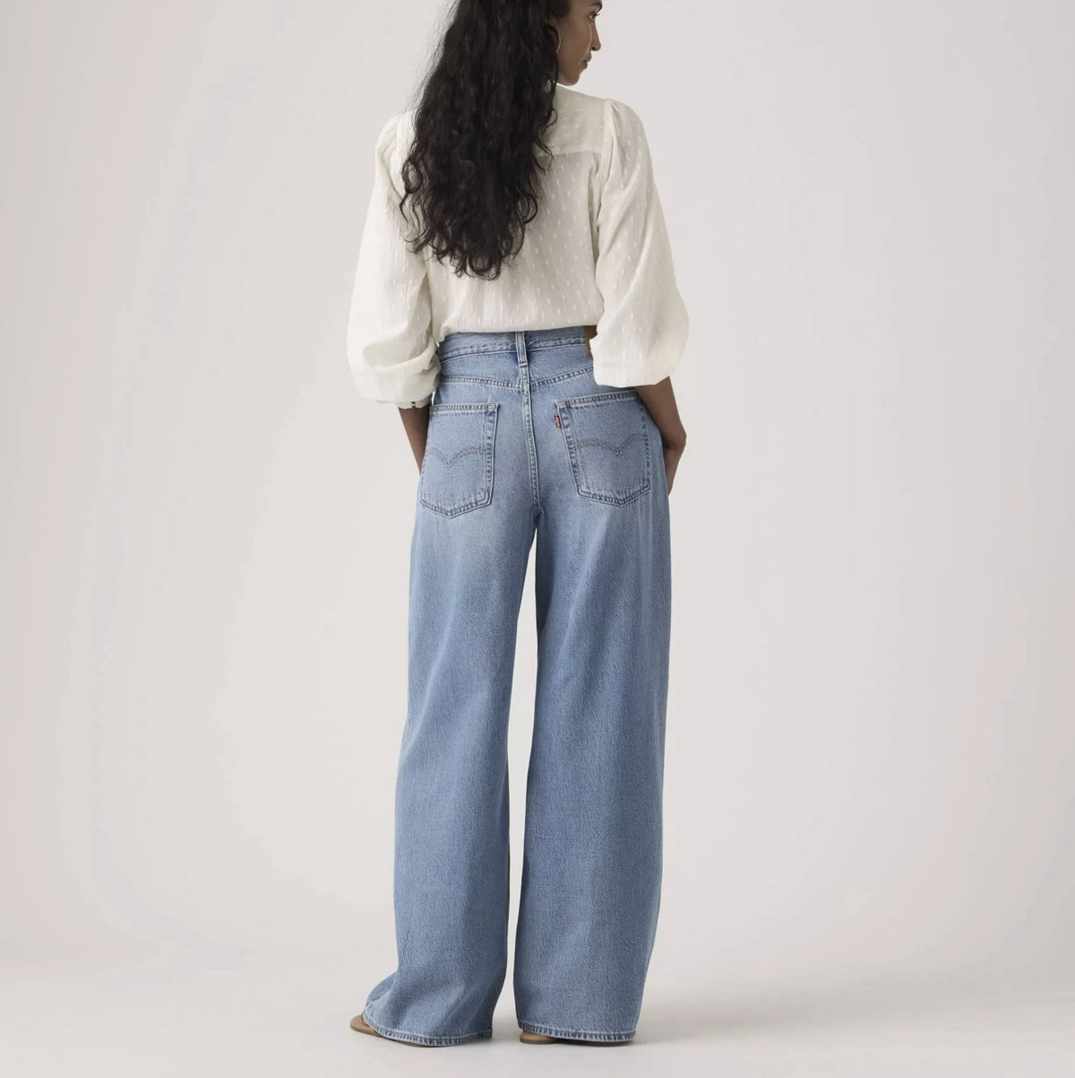 Jeans Baggy Straight - Indaco Medio