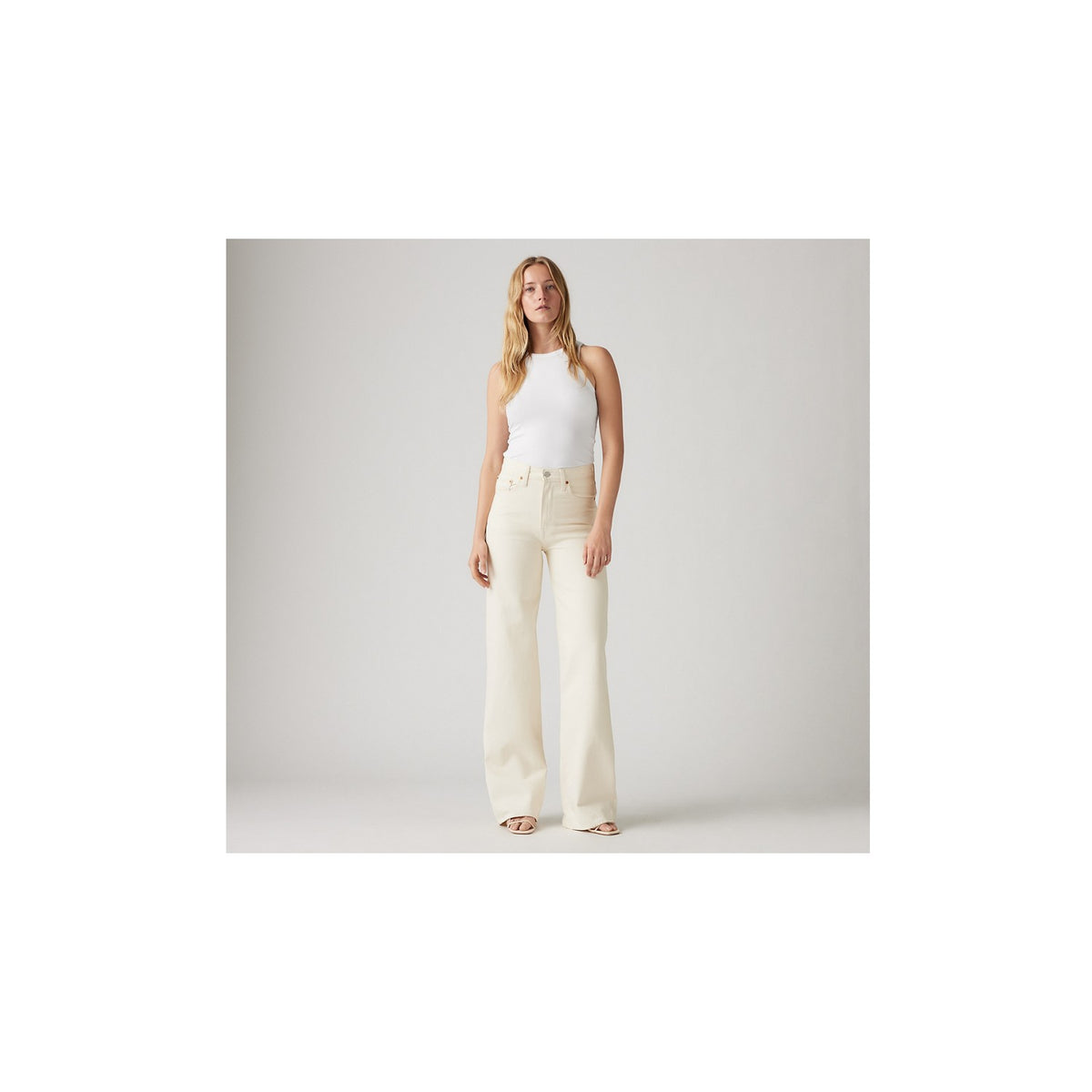 Jeans Ribcage Wide Leg - Neutro
