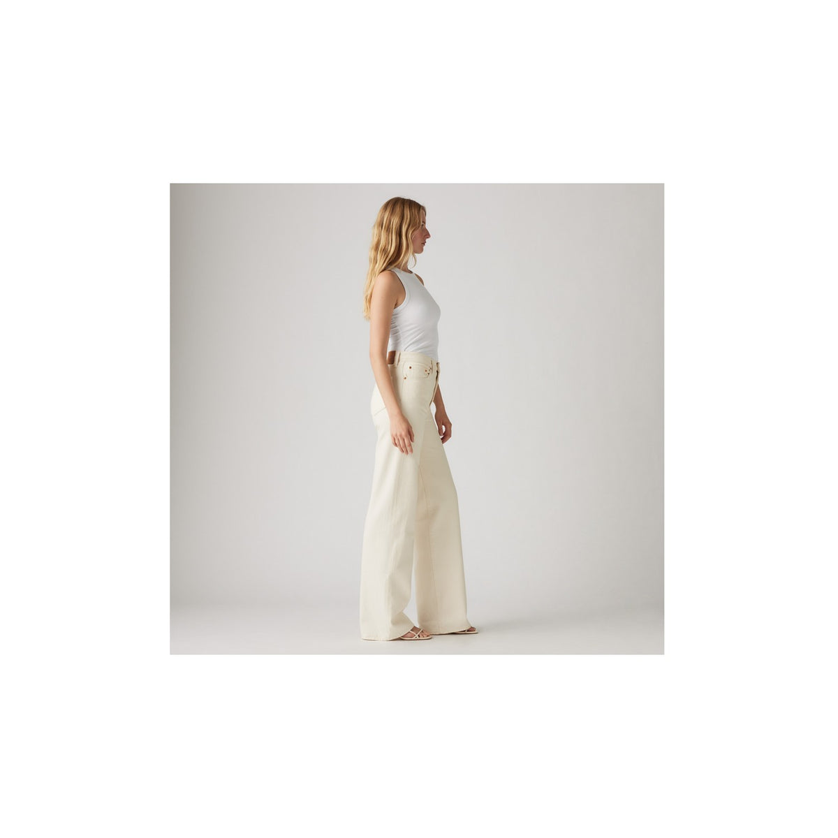 Jeans Ribcage Wide Leg - Neutro
