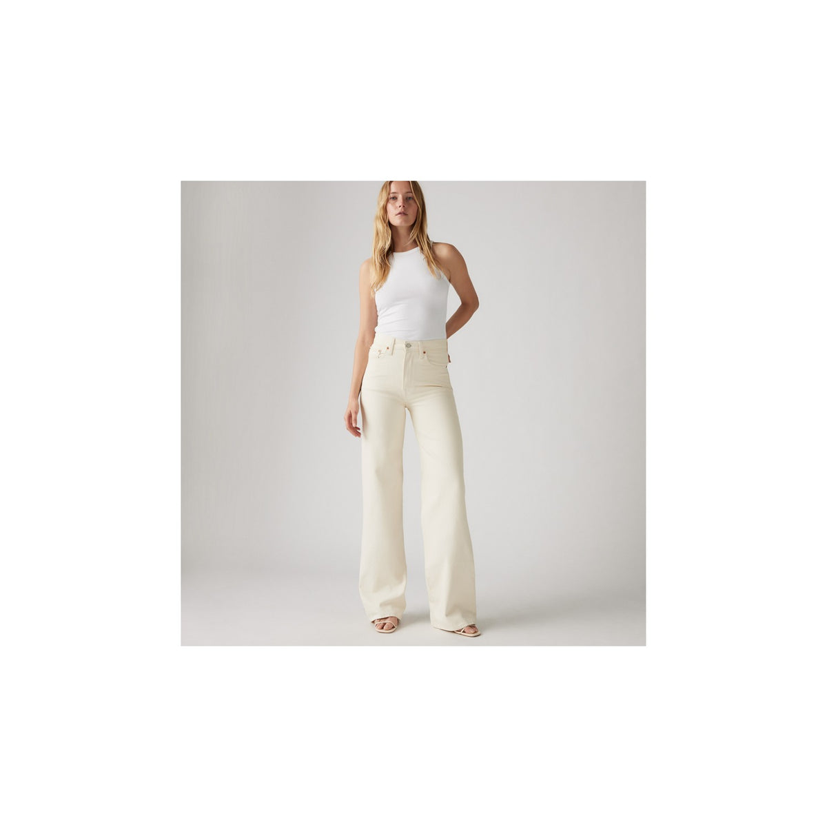 Jeans Ribcage Wide Leg - Neutro