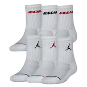 Jordan Calze Sport Legend Crew 6 Paia Bianco