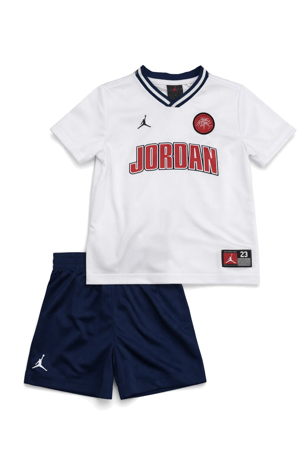 Jordan Completo Sport Jersey e Shorts Blu