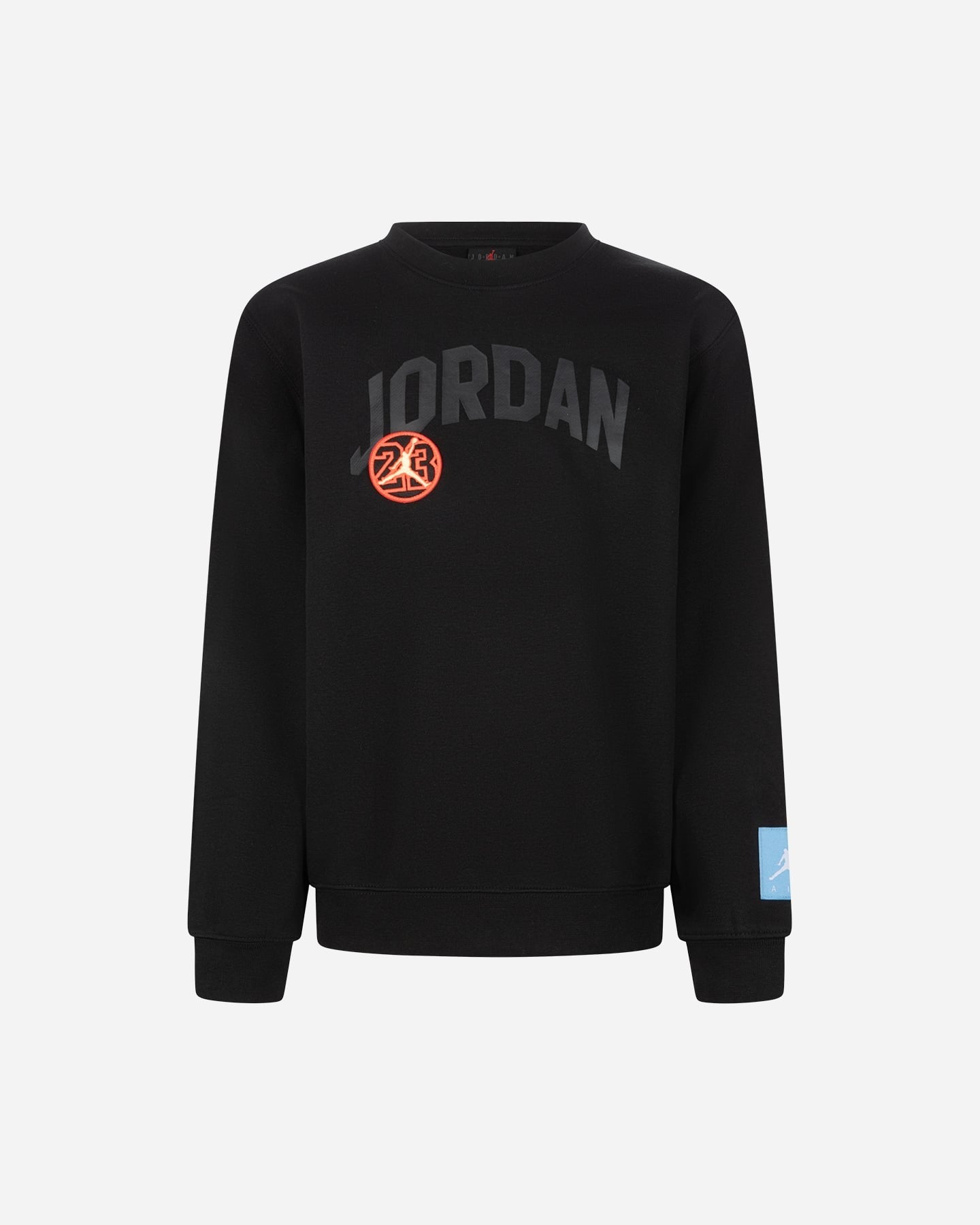Jordan Felpa Patch Jr Girocollo Nero