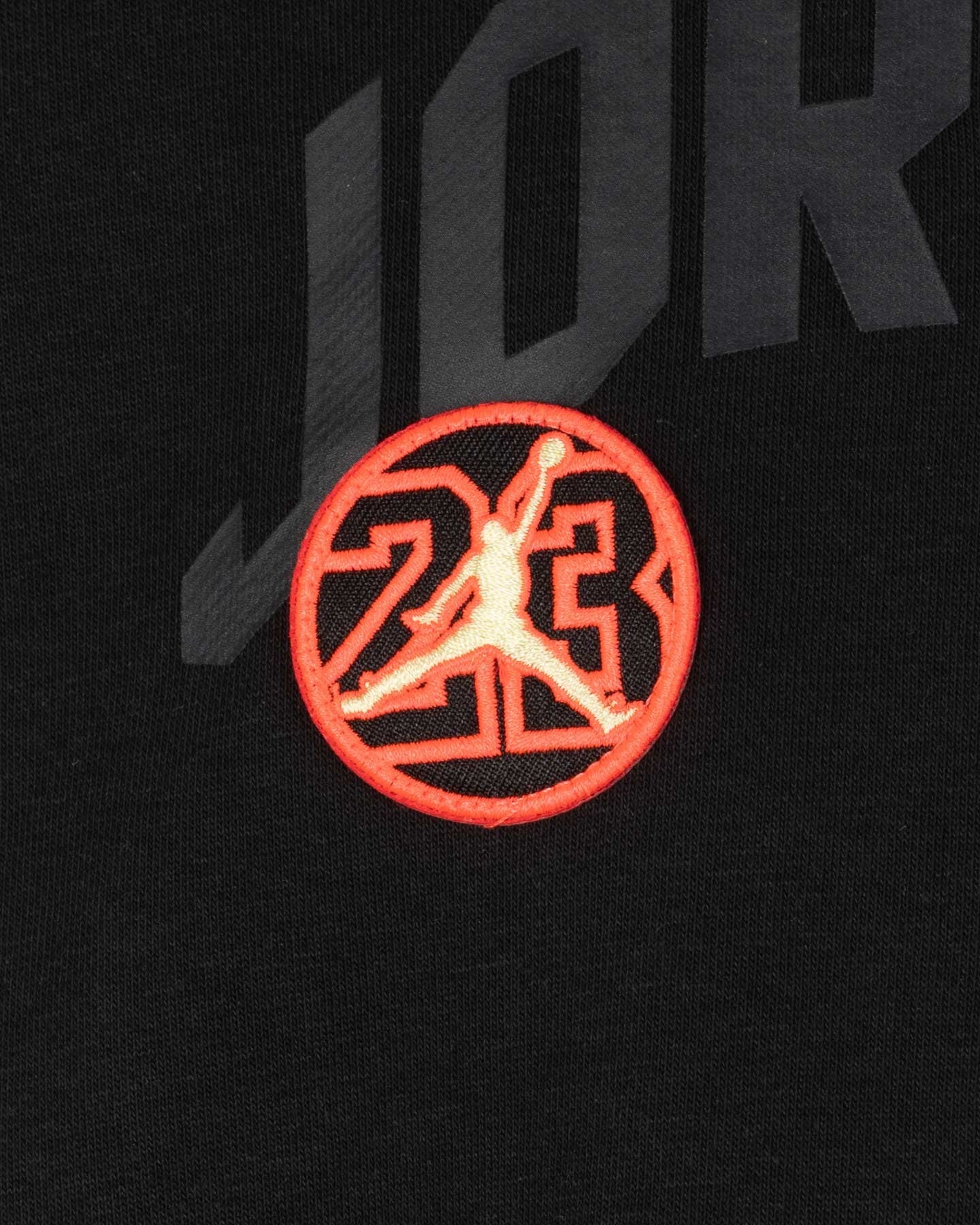 Jordan Felpa Patch Jr Girocollo Nero