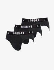 Jordan Slip Flight Cotton Brief (3 Pezzi) Nero