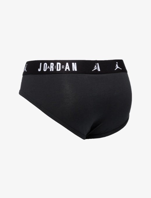 Jordan Slip Flight Cotton Brief (3 Pezzi) Nero