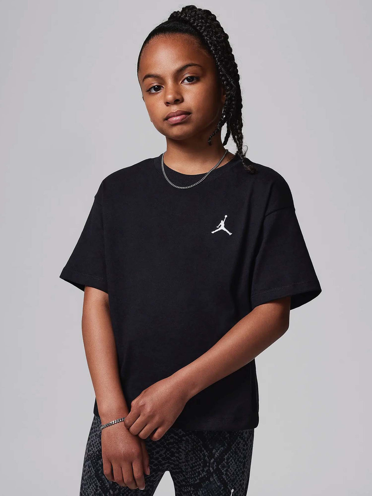 T-Shirt Brooklyn Essentials Boxy - Nero