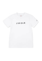 Jordan T-Shirt Logo Ricamato Bianco