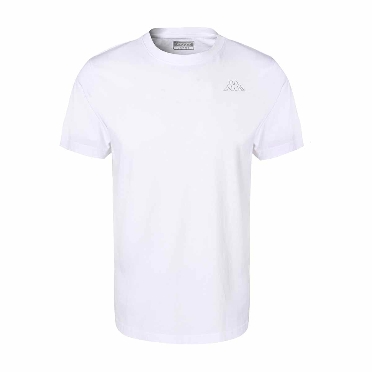 Kappa T-Shirt Logo Cafers Slim Bianco