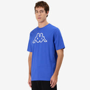 Kappa T-Shirt Logo Cromen Blu