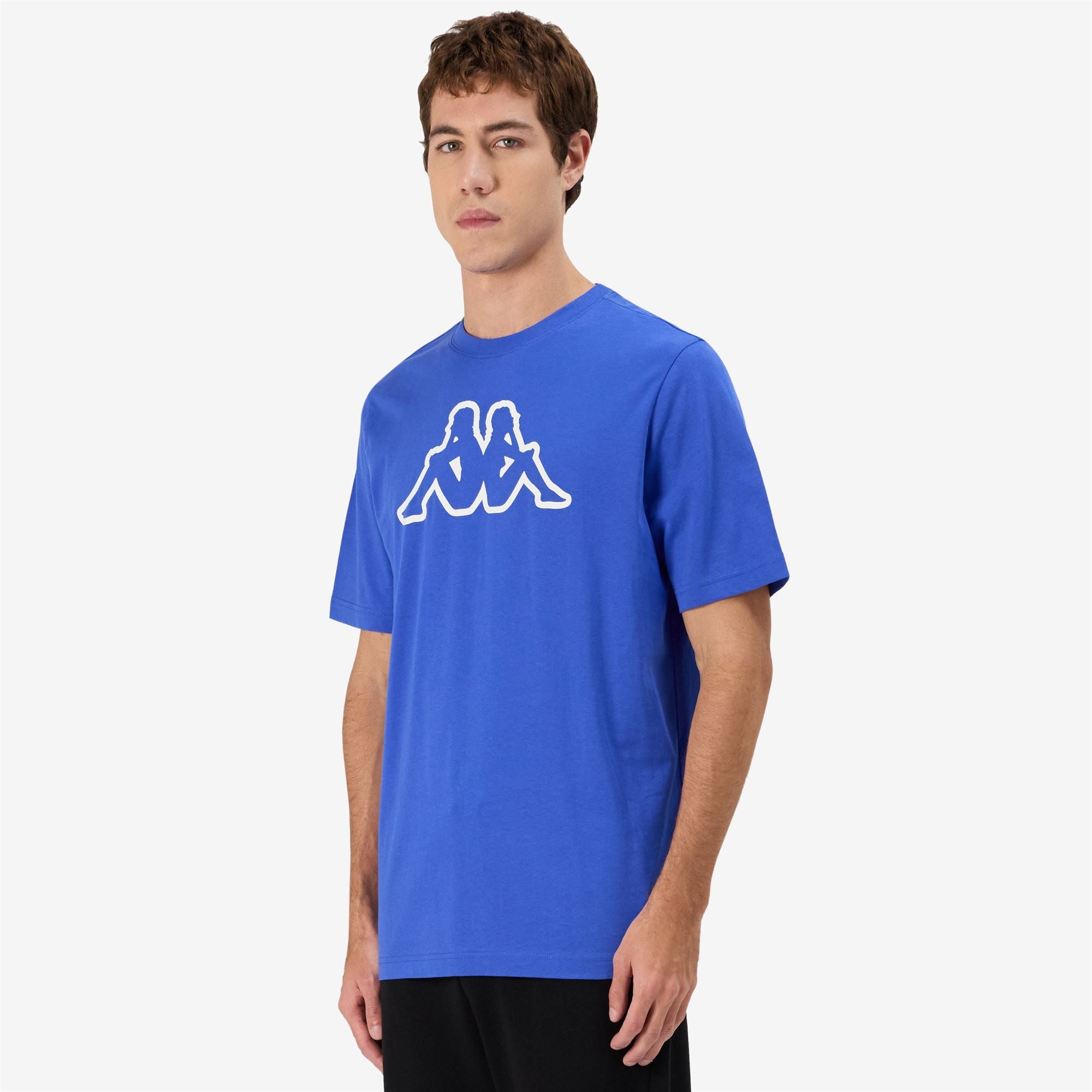 Kappa T-Shirt Logo Cromen Blu