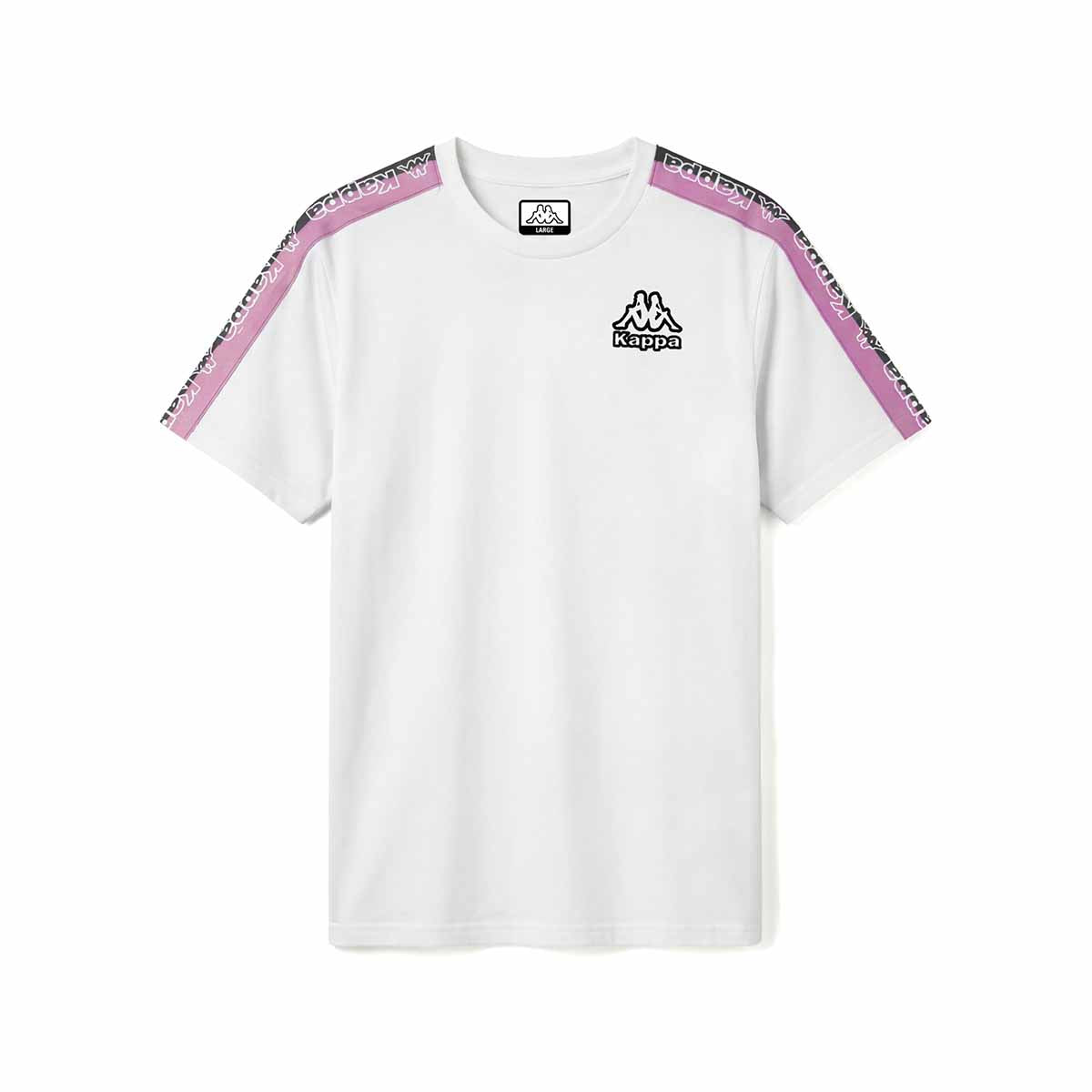 Kappa T-Shirt Logo Tape Gramio Bianco