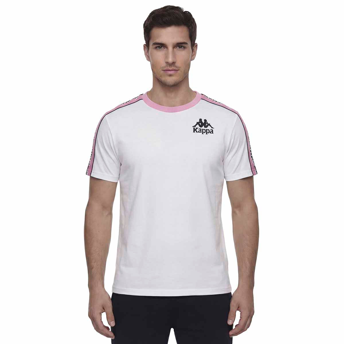 Kappa T-Shirt Logo Tape Gramio Bianco