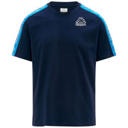 Kappa T-Shirt Logo Tape Gramio Blu