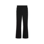 Leggings Her Rib Flared - Nero