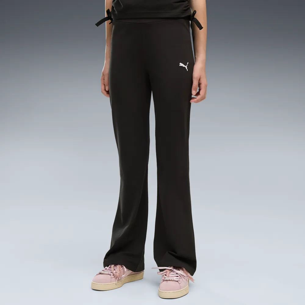 Leggings a vita alta Essentials da ragazza - Nero