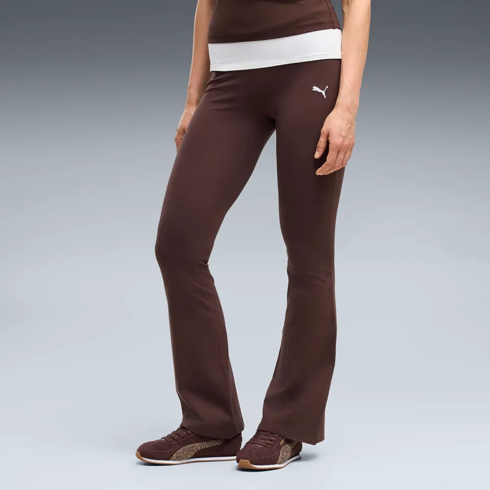 Leggings a vita alta Essentials da donna - Marrone Cioccolato