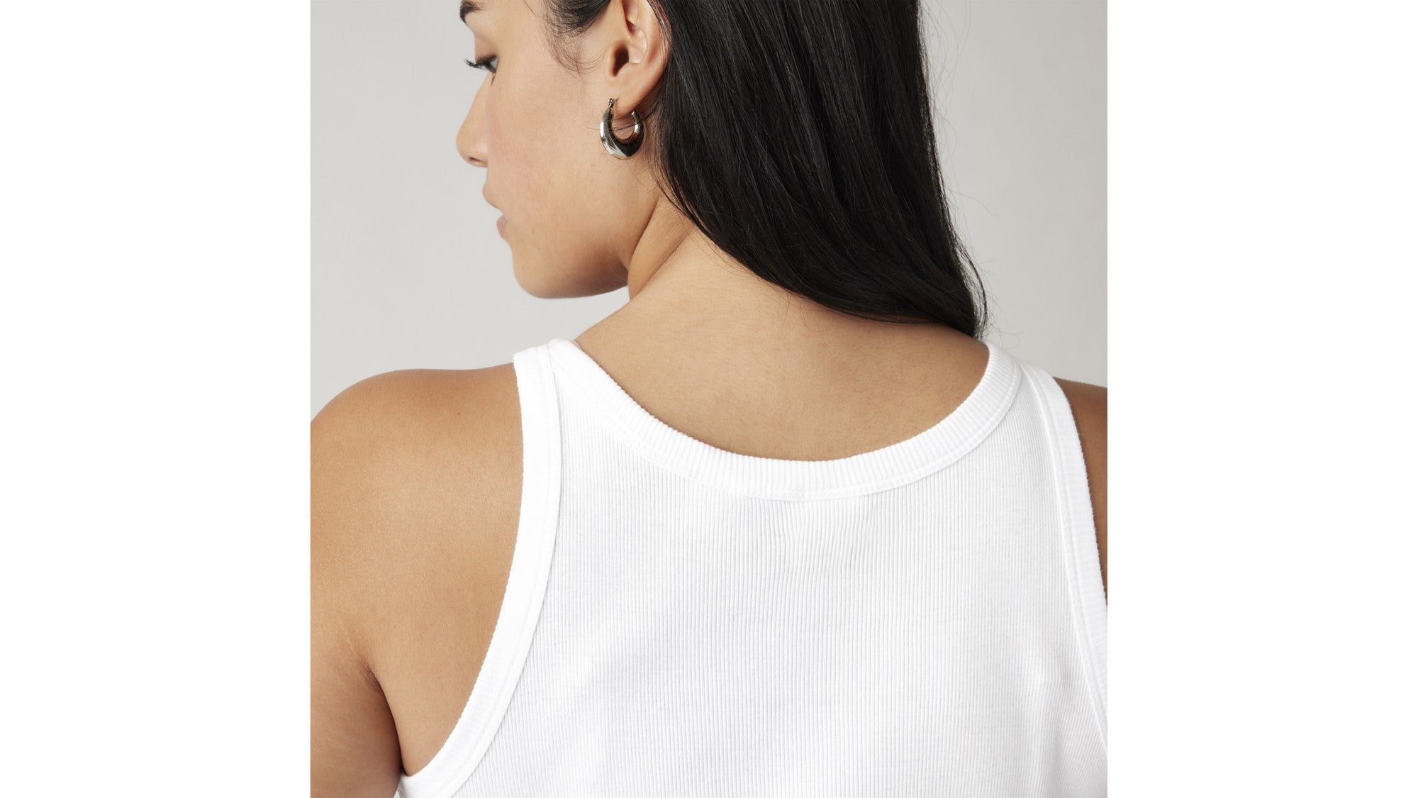 Levi's Canotta Essential Racer Tank Bianco
