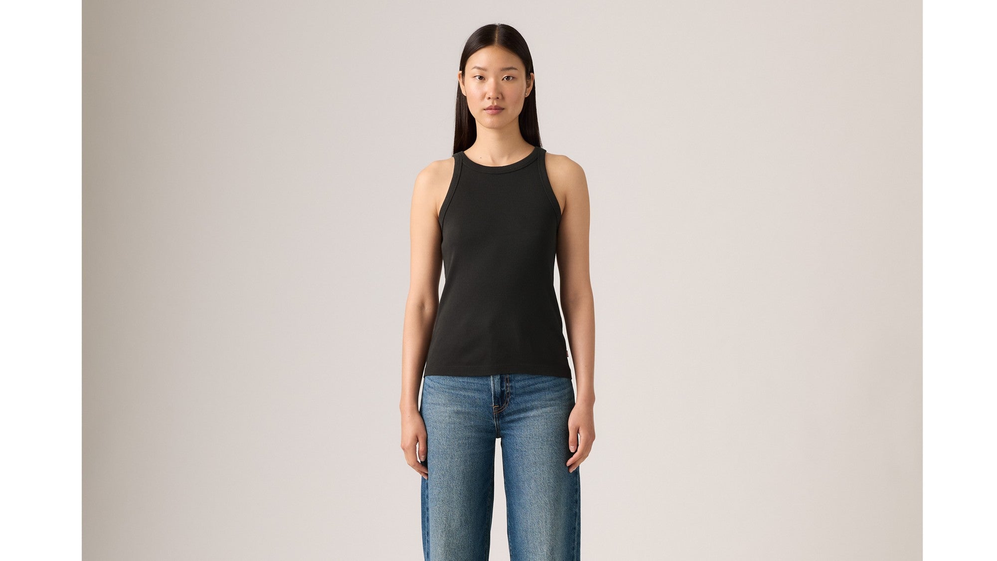 Levi's Canotta Essential Racer Tank Nero