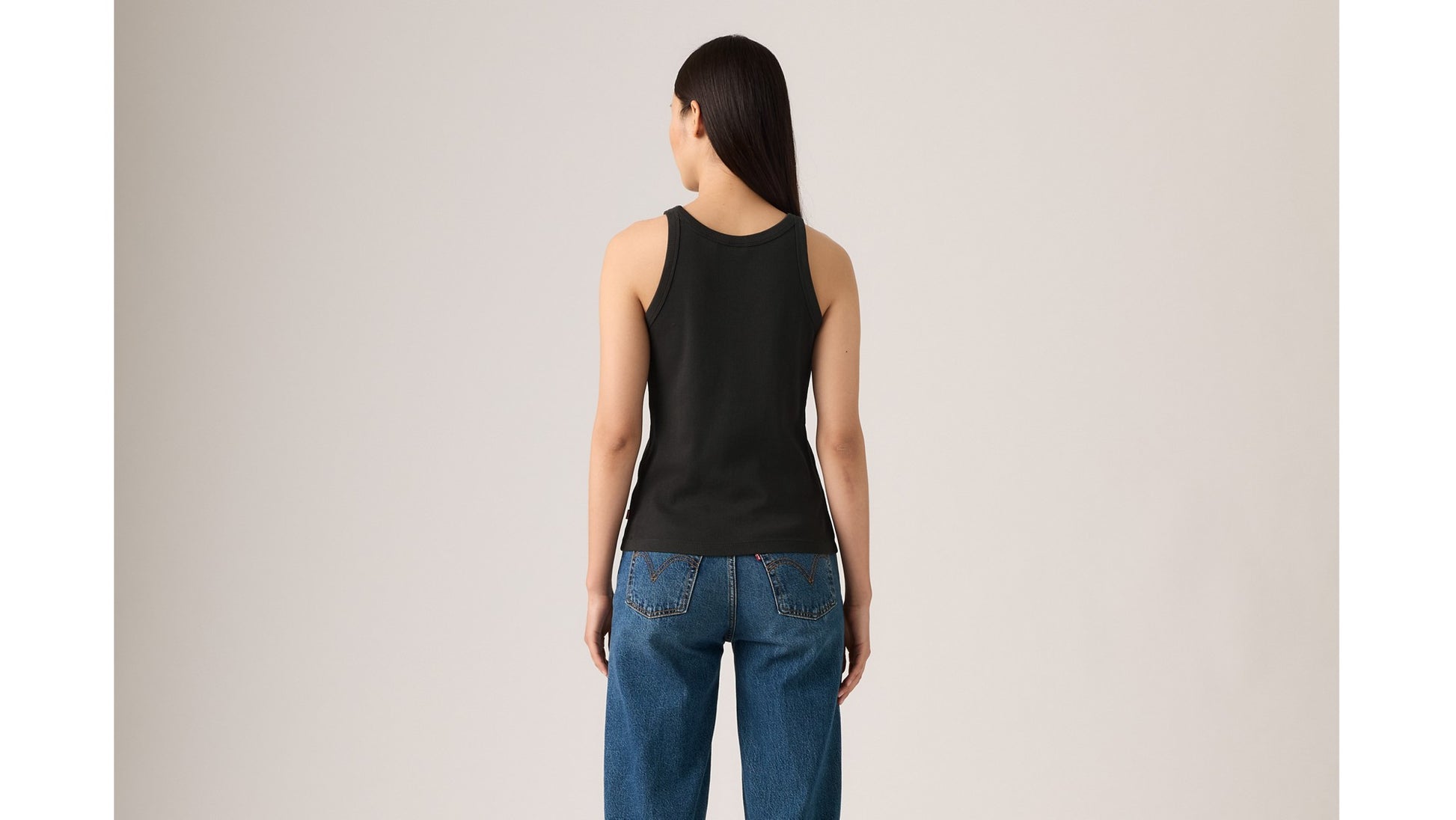 Levi's Canotta Essential Racer Tank Nero