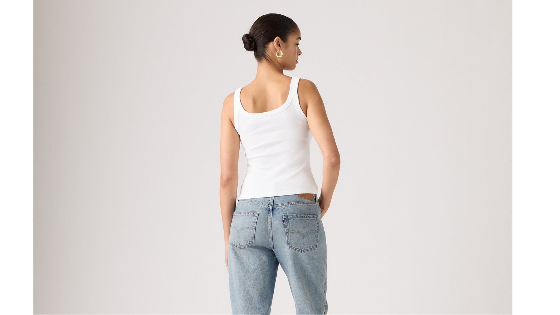 Levi's Canotta Essential Rib Bianco
