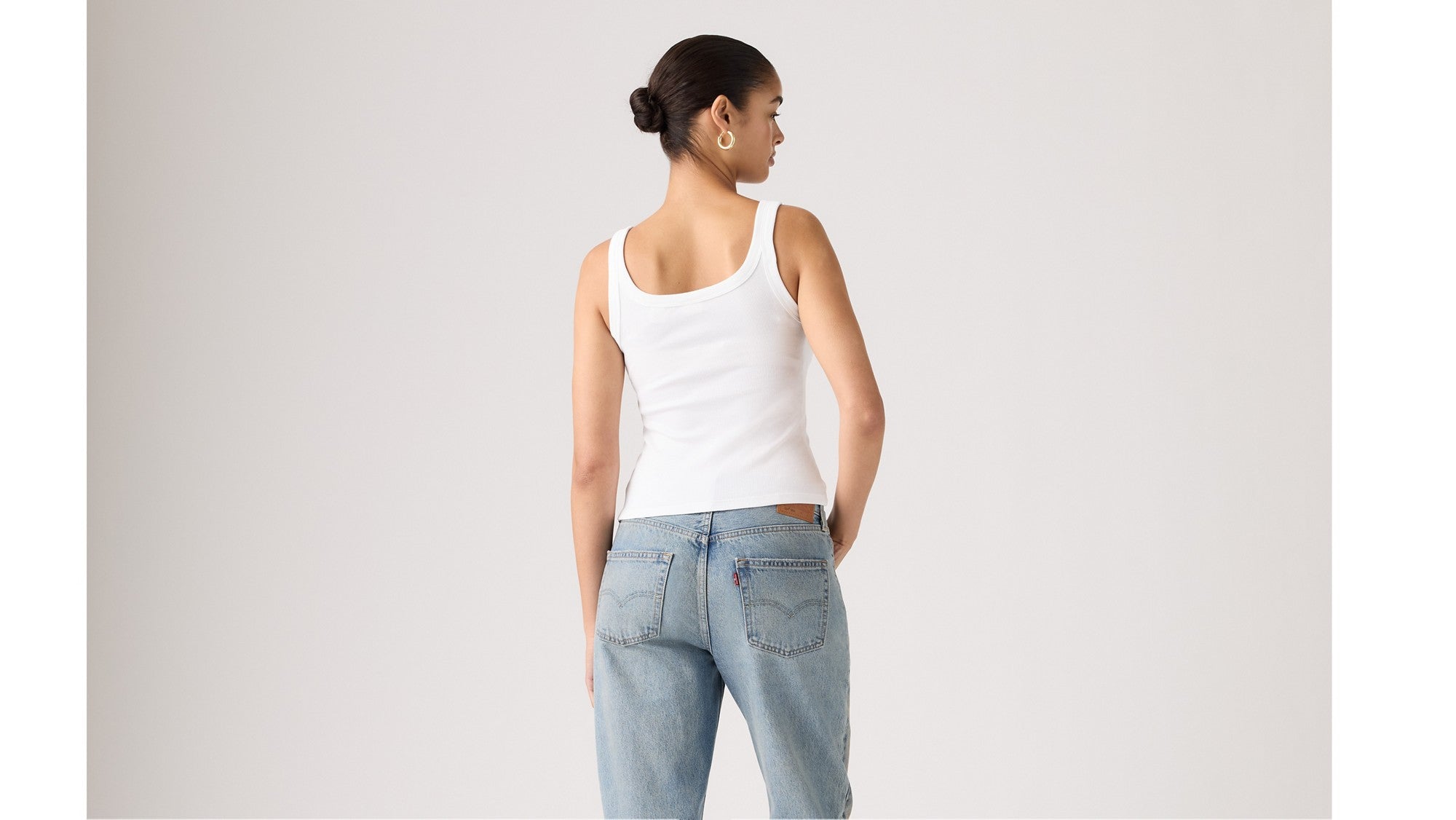 Levi's Canotta Essential Rib Bianco