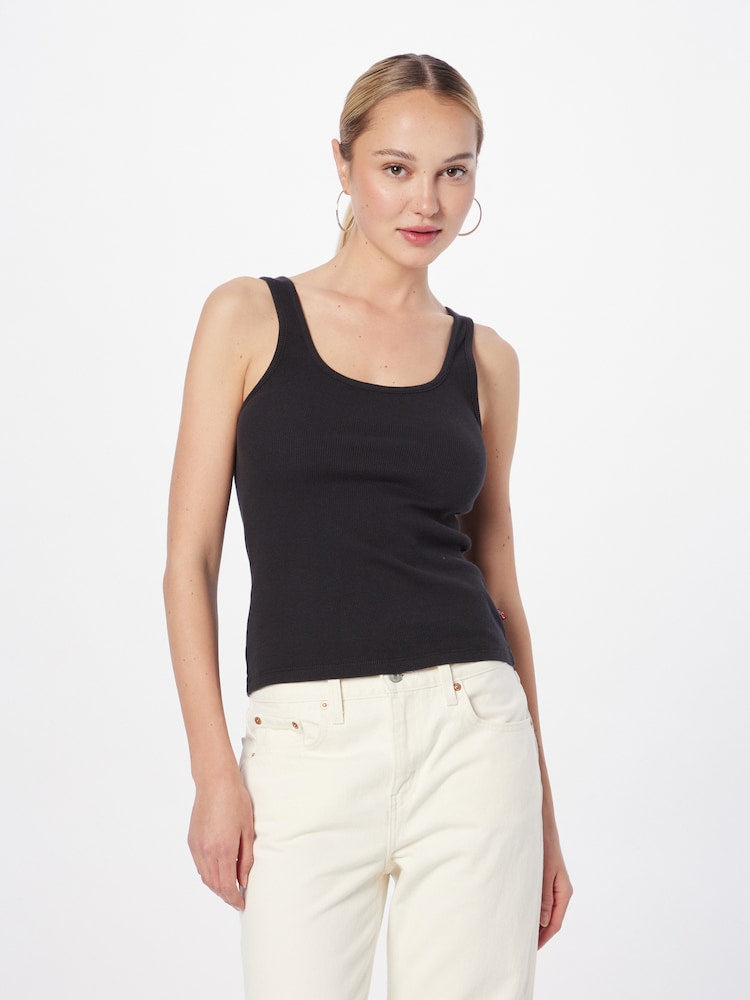 Levi's Canotta Essential Ribbed Nero