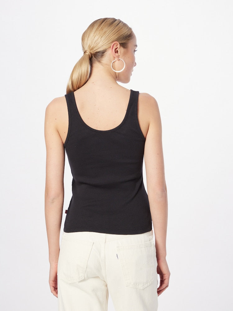 Levi's Canotta Essential Ribbed Nero