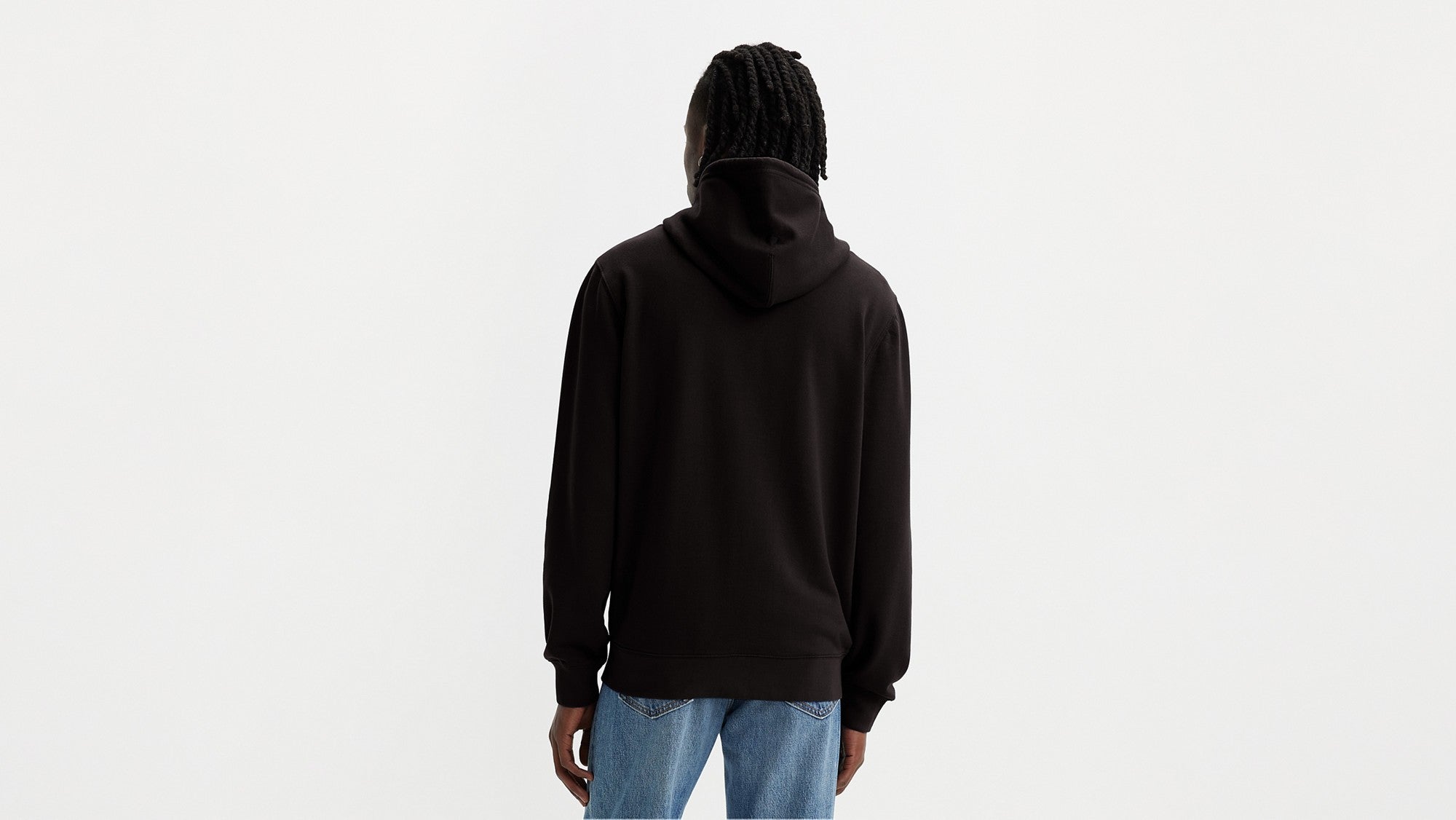 Levi's Felpa New Original Zip-Up con Cappuccio Nero