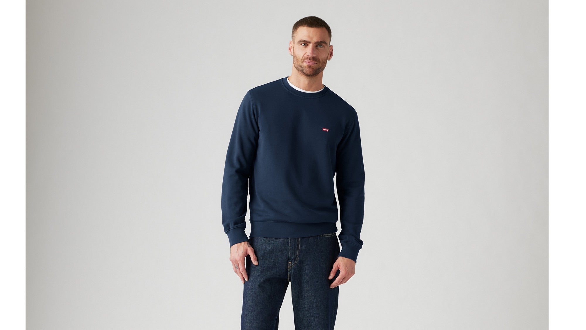 Levi's Felpa Standard Graphic Crewneck Blu