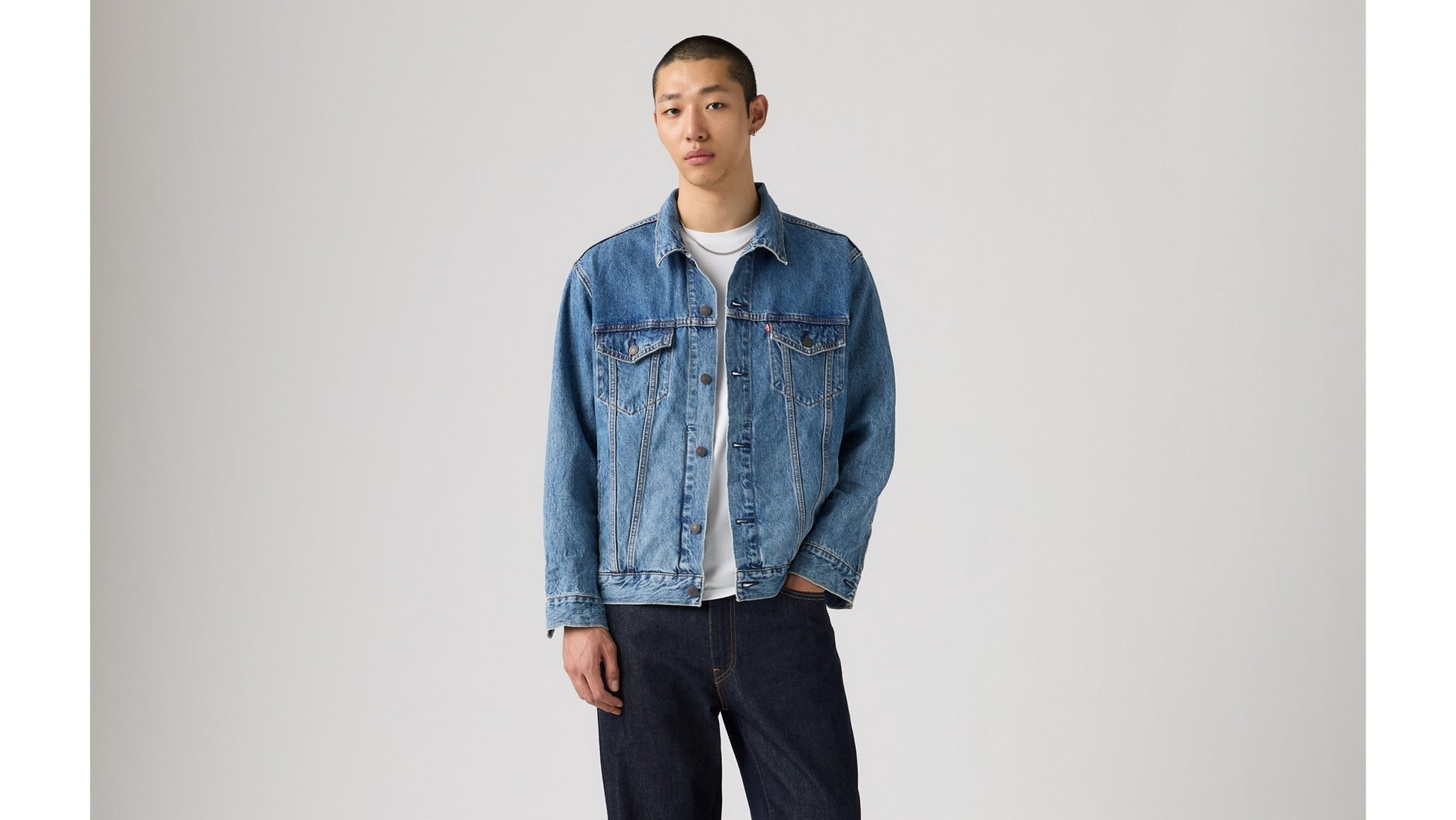 Levi's Giubbino Relaxed Fit Trucker Blu