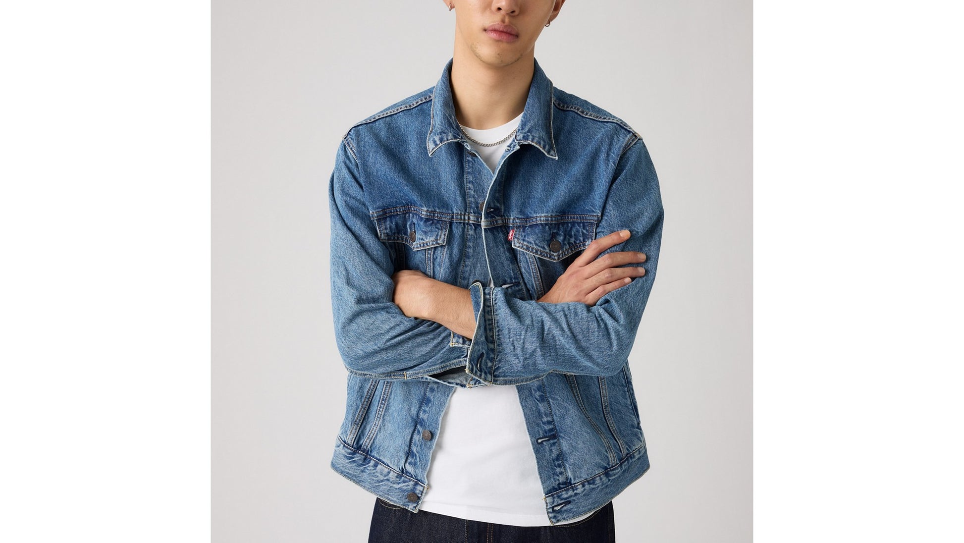 Levi's Giubbino Relaxed Fit Trucker Blu