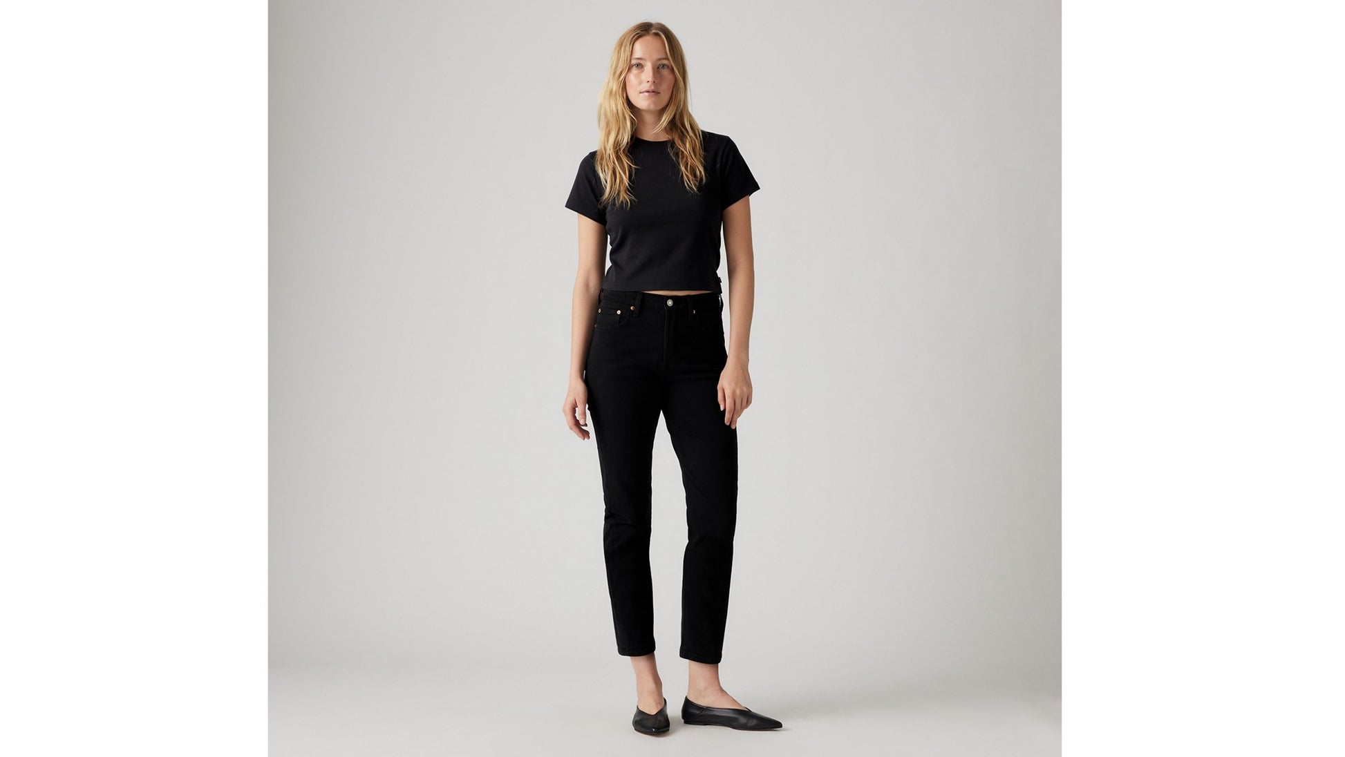 Levi's Jeans 501 Crop Nero
