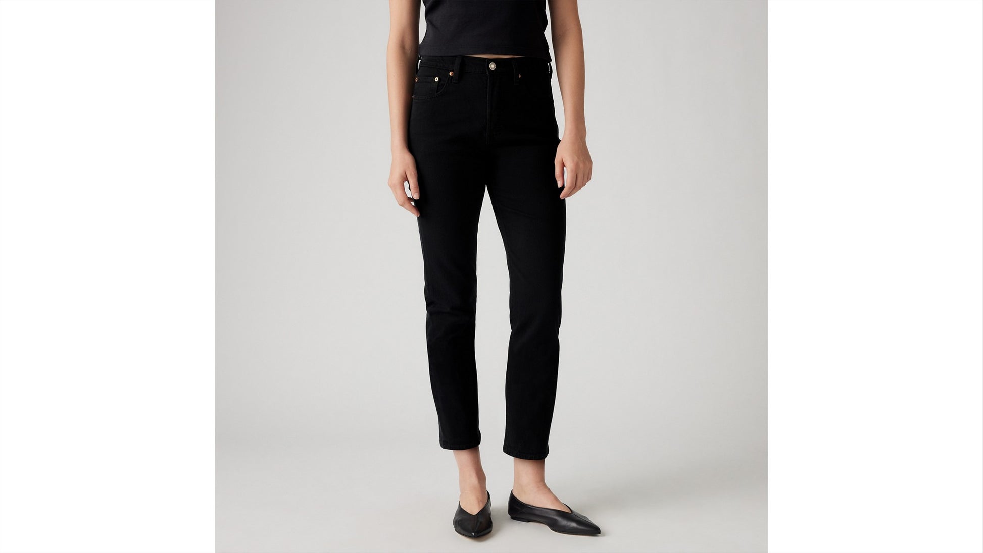 Levi's Jeans 501 Crop Nero