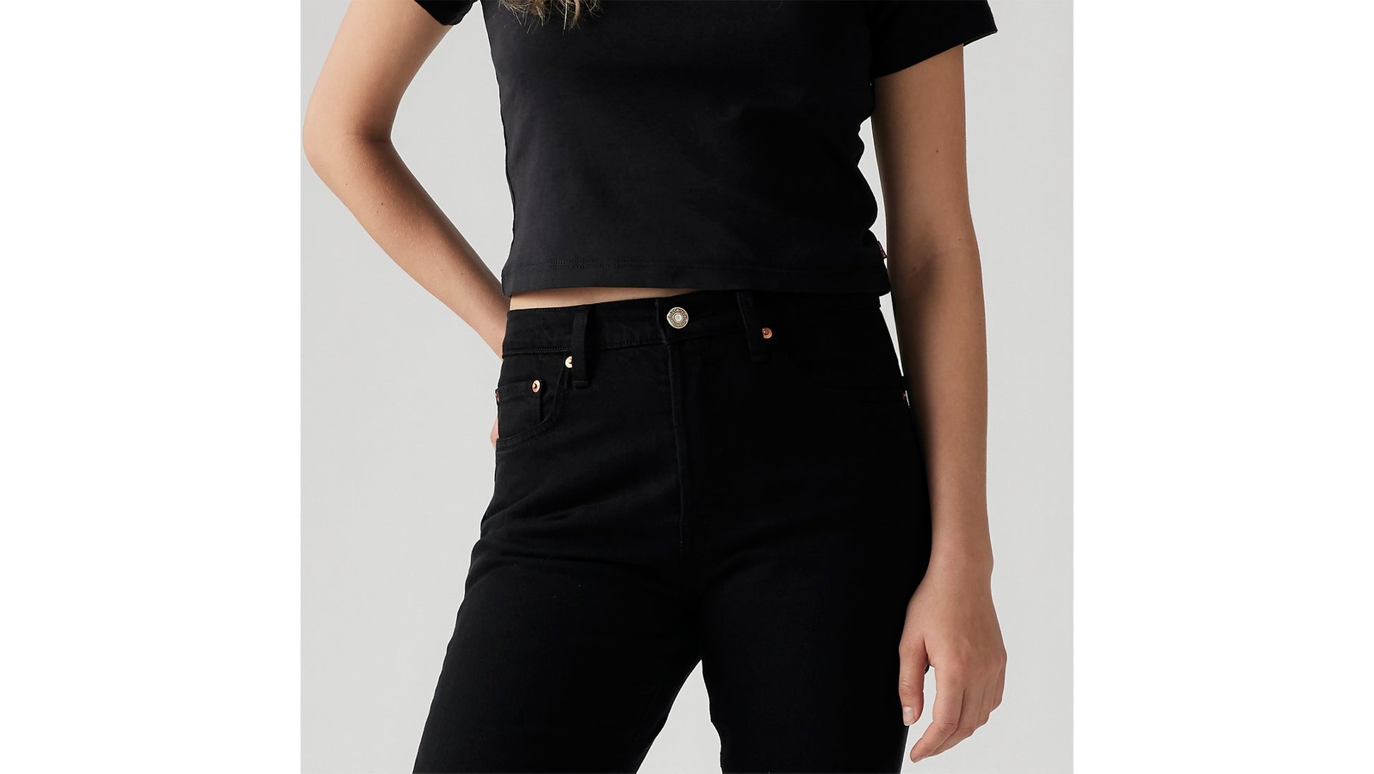 Levi's Jeans 501 Crop Nero