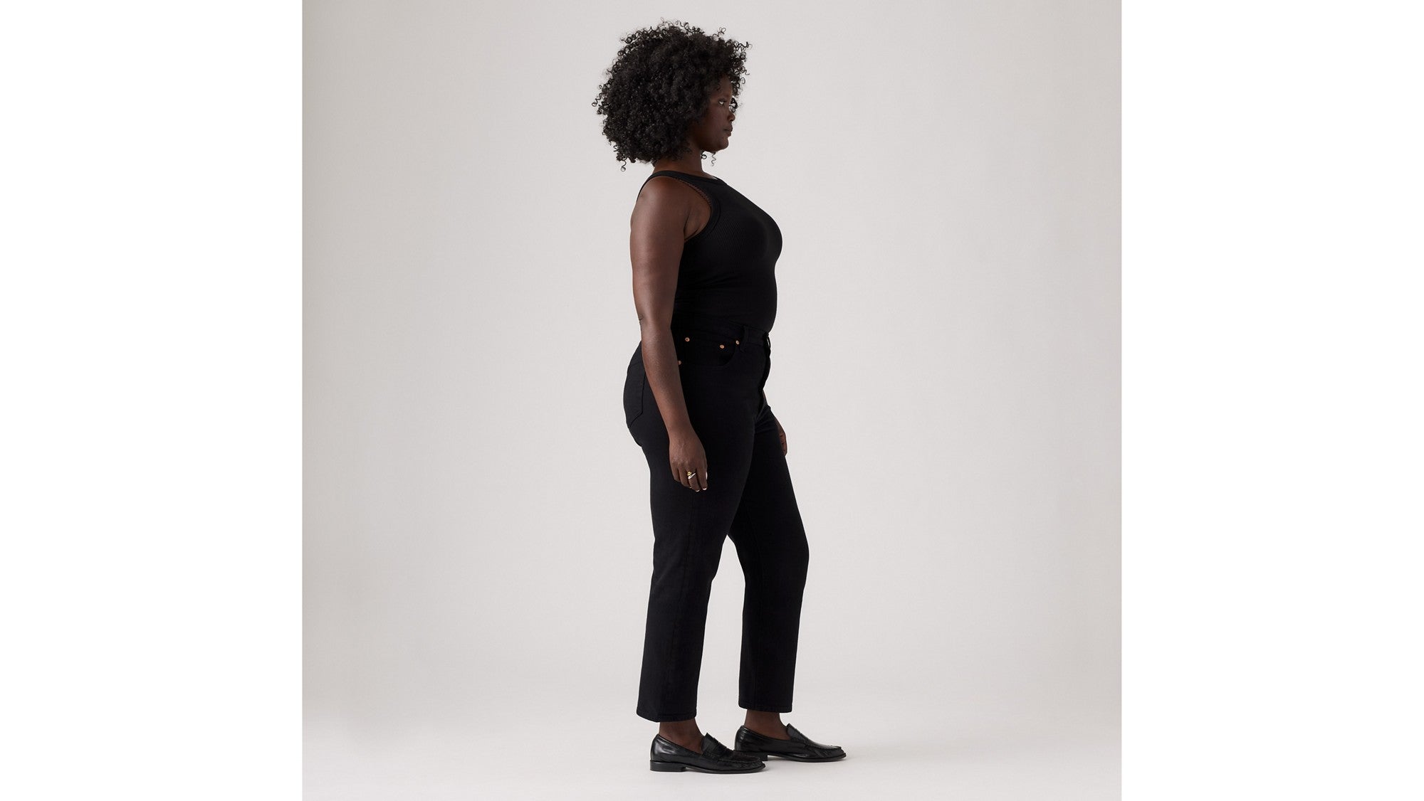 Levi's Jeans 501 Crop Nero