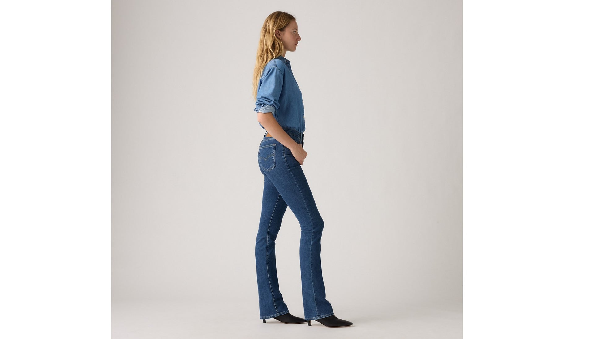 Levi's Jeans 725 High Rise Bootcut Blu