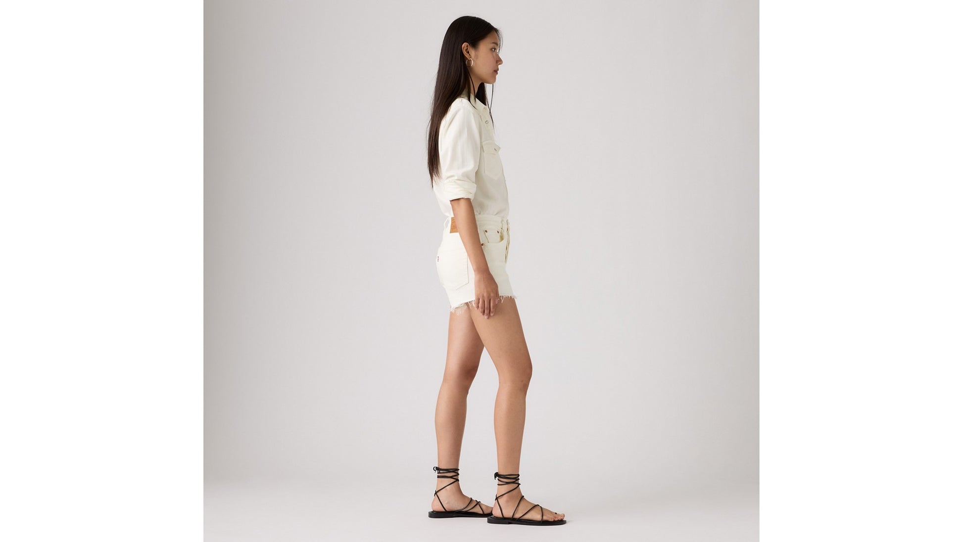 Levi's Shorts 501 Original Bianco
