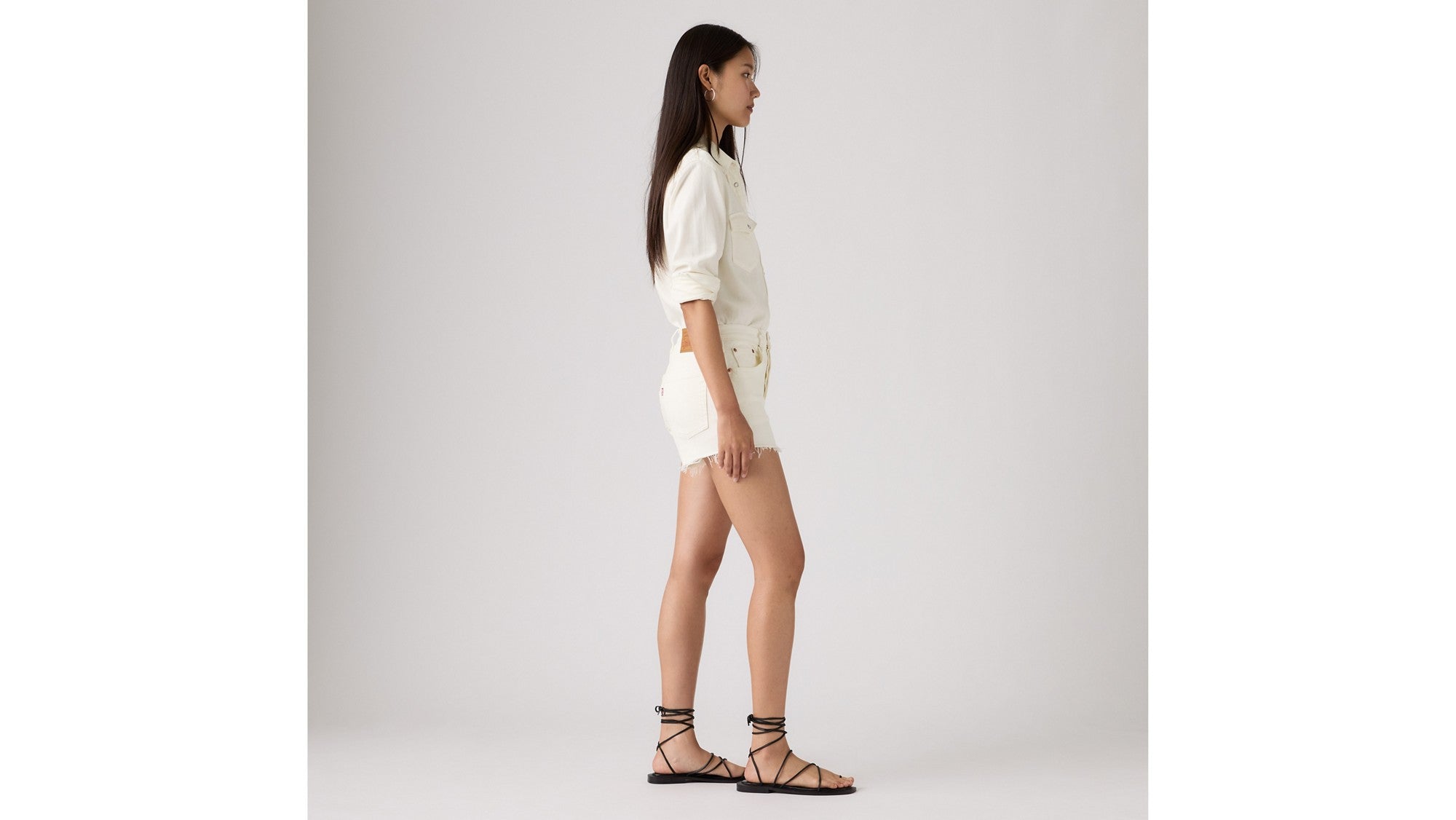 Levi's Shorts 501 Original Bianco