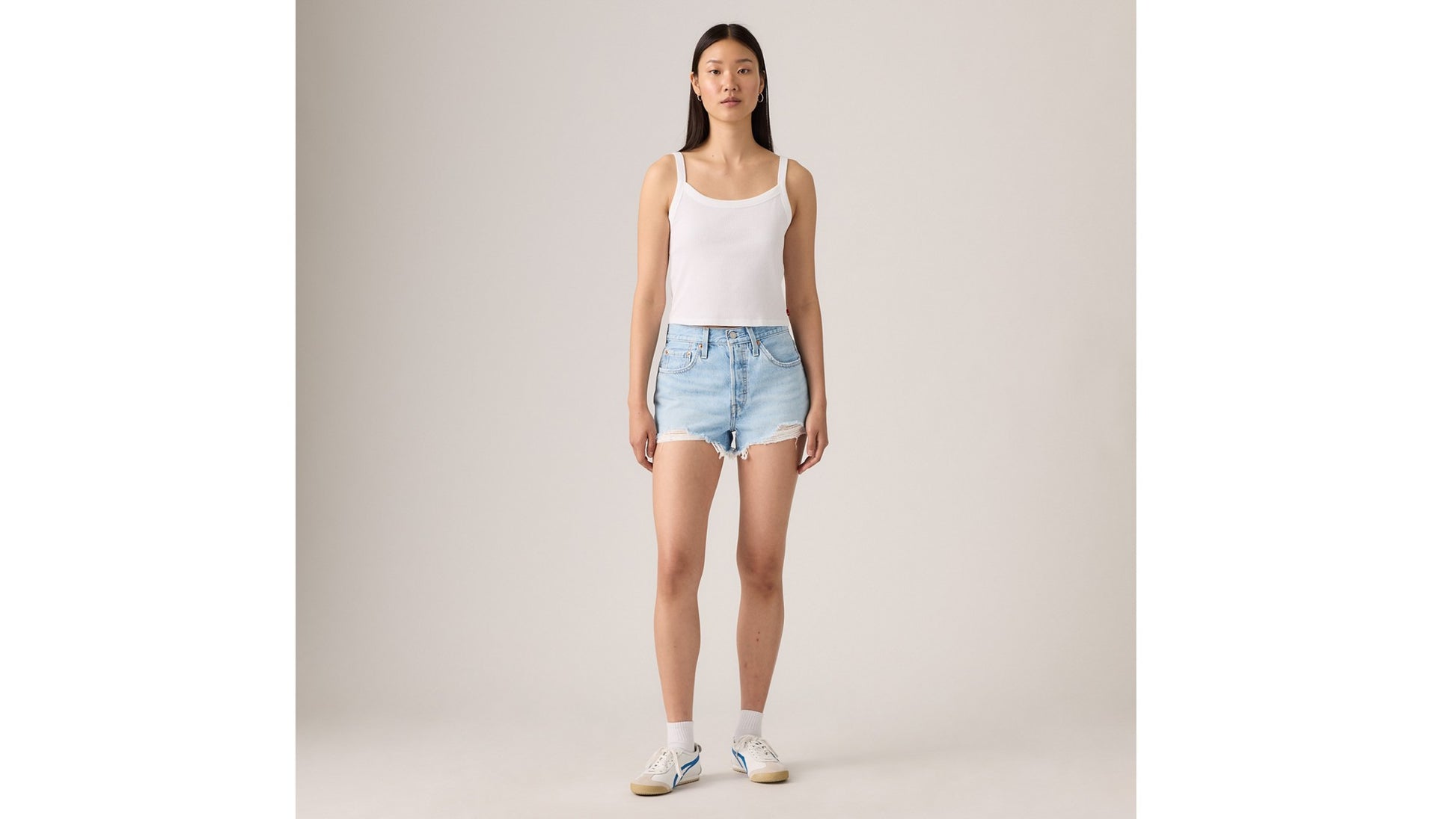 Levi's Shorts 501 Original High Rise Blu