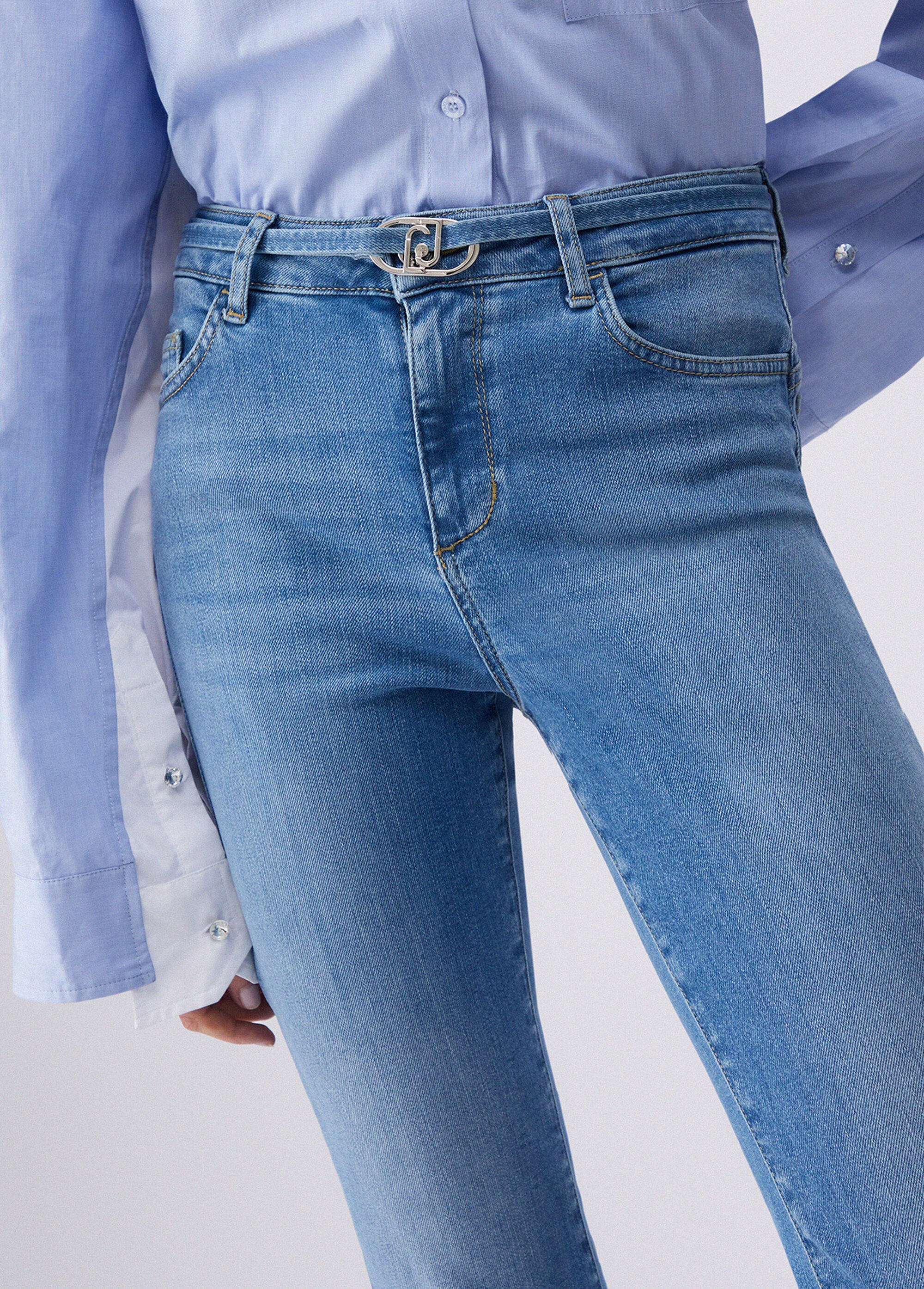 Liu Jo Jeans bootcut a vita alta Blu