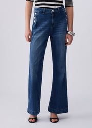 Liu Jo Jeans flare a vita alta Blu