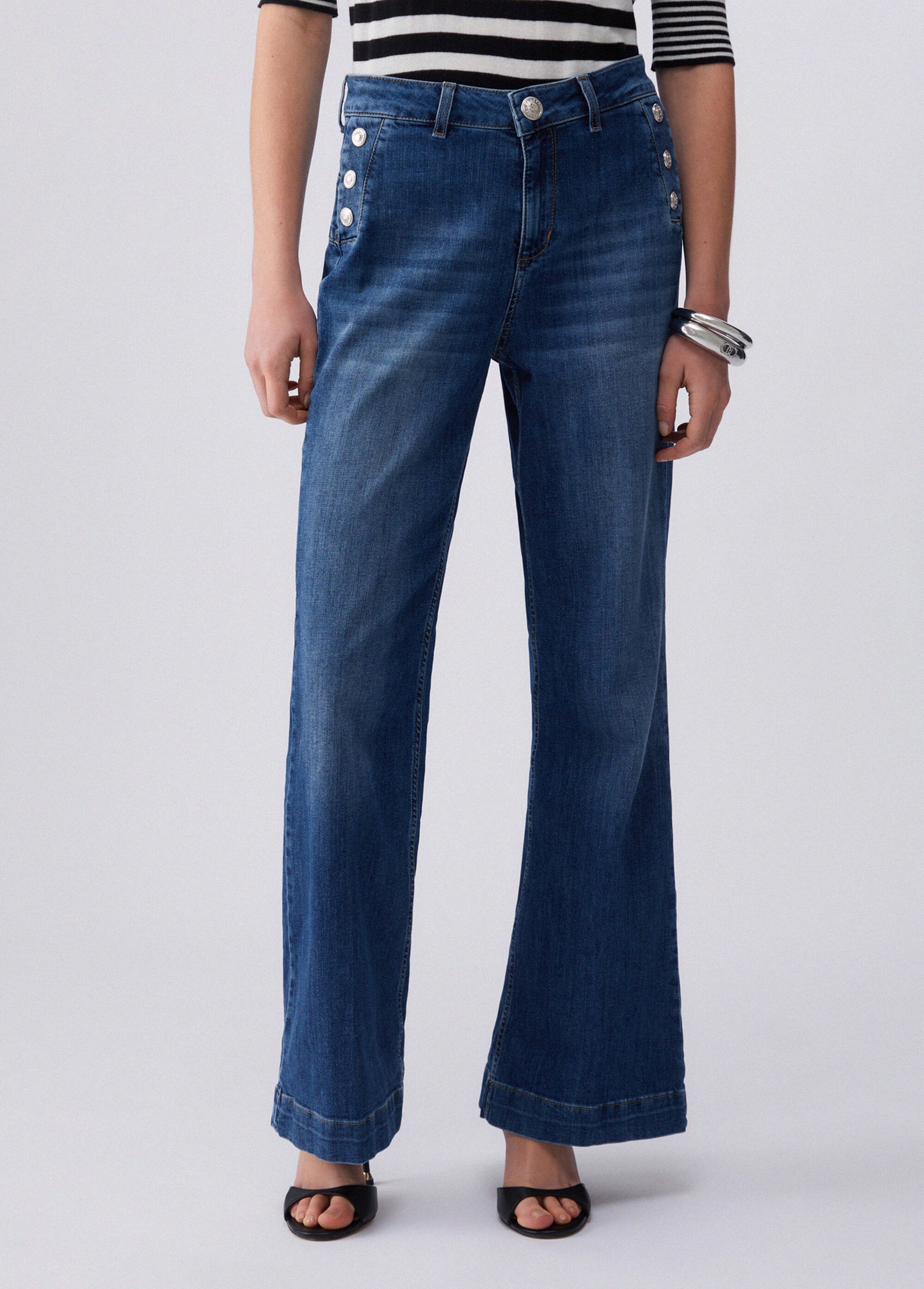 Liu Jo Jeans flare a vita alta Blu