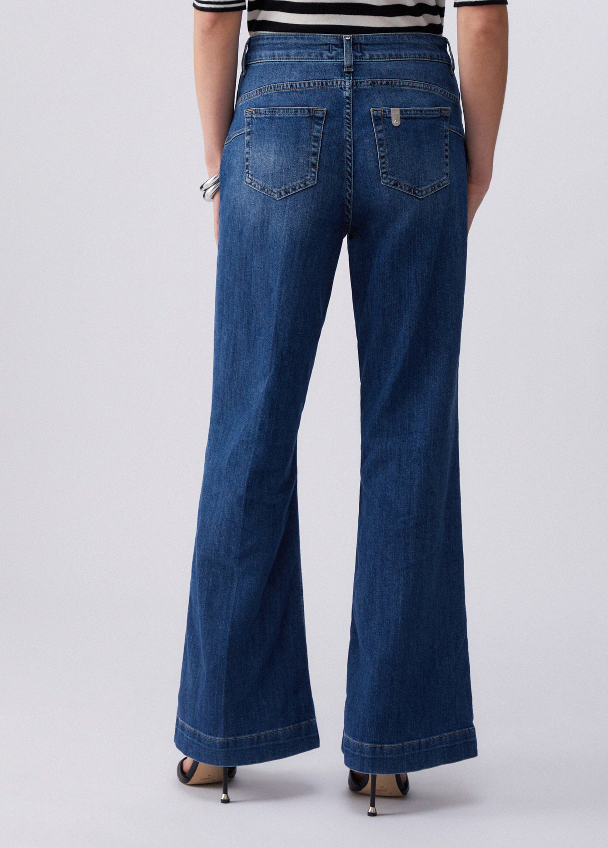 Liu Jo Jeans flare a vita alta Blu