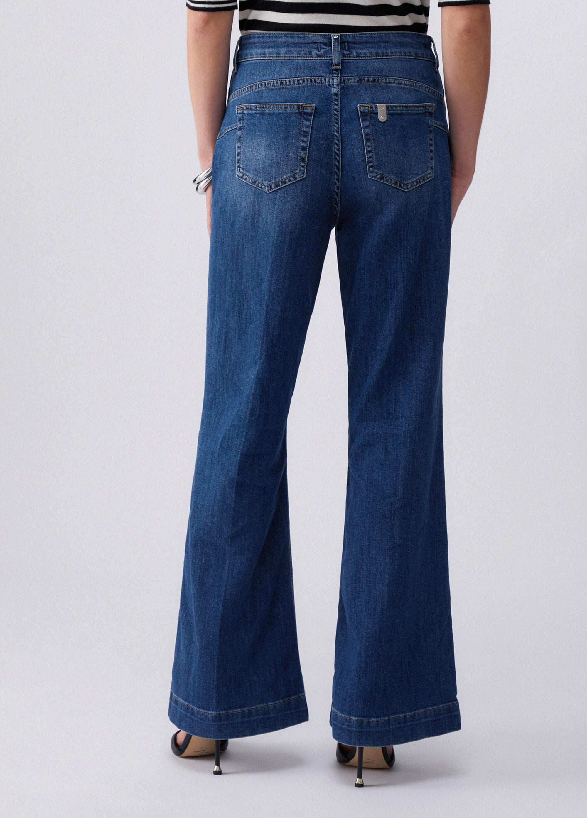 Liu Jo Jeans flare a vita alta Blu