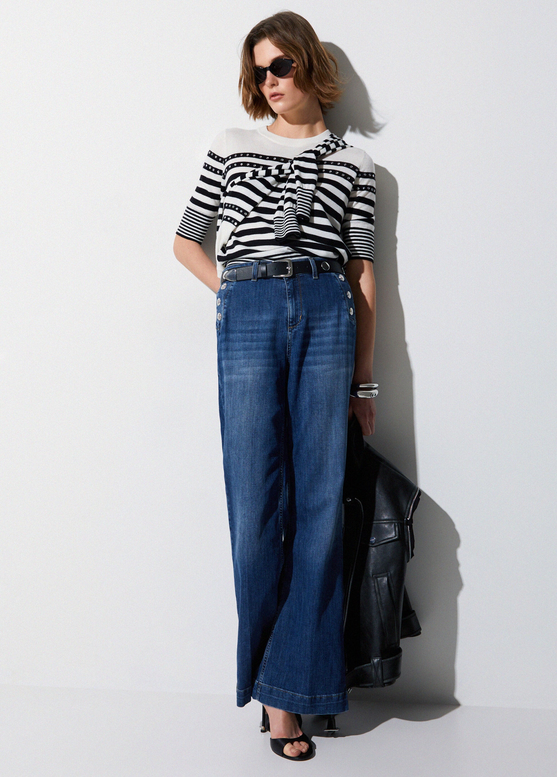 Liu Jo Jeans flare a vita alta Blu